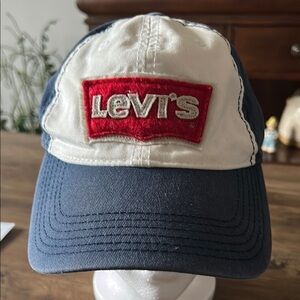 Levi's Blue and White Cap